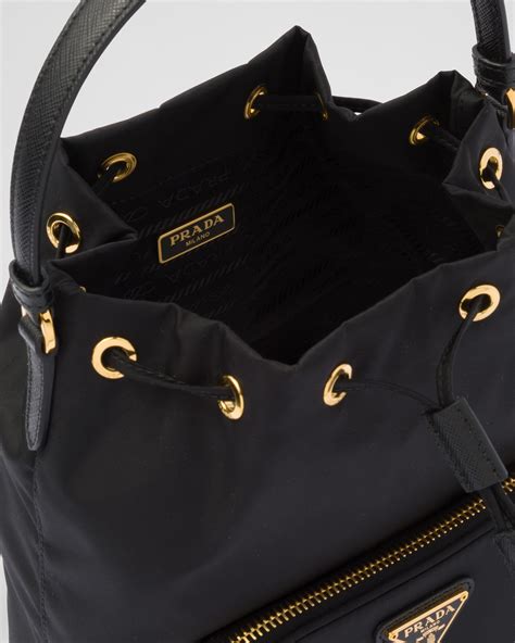 prada duet shoulder bag|prada nylon drawstring bag.